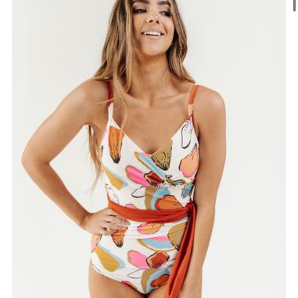 Petals Wrap-Tie One Piece